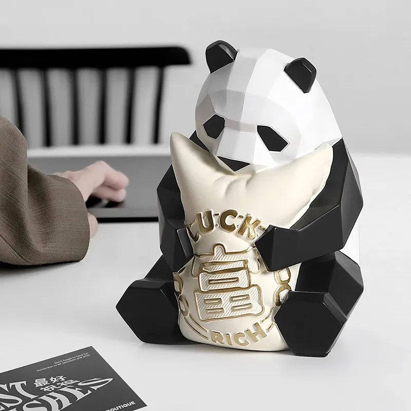 Cute Bear Desk Ornament – Cartoon Animal Figurine with Gift Box | 4 Styles
