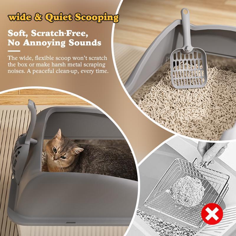 Premium Stainless Steel Cat Litter Box - Extra Large, Rust-Proof & Odor-Free