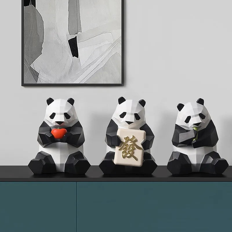 Cute Bear Desk Ornament – Cartoon Animal Figurine with Gift Box | 4 Styles