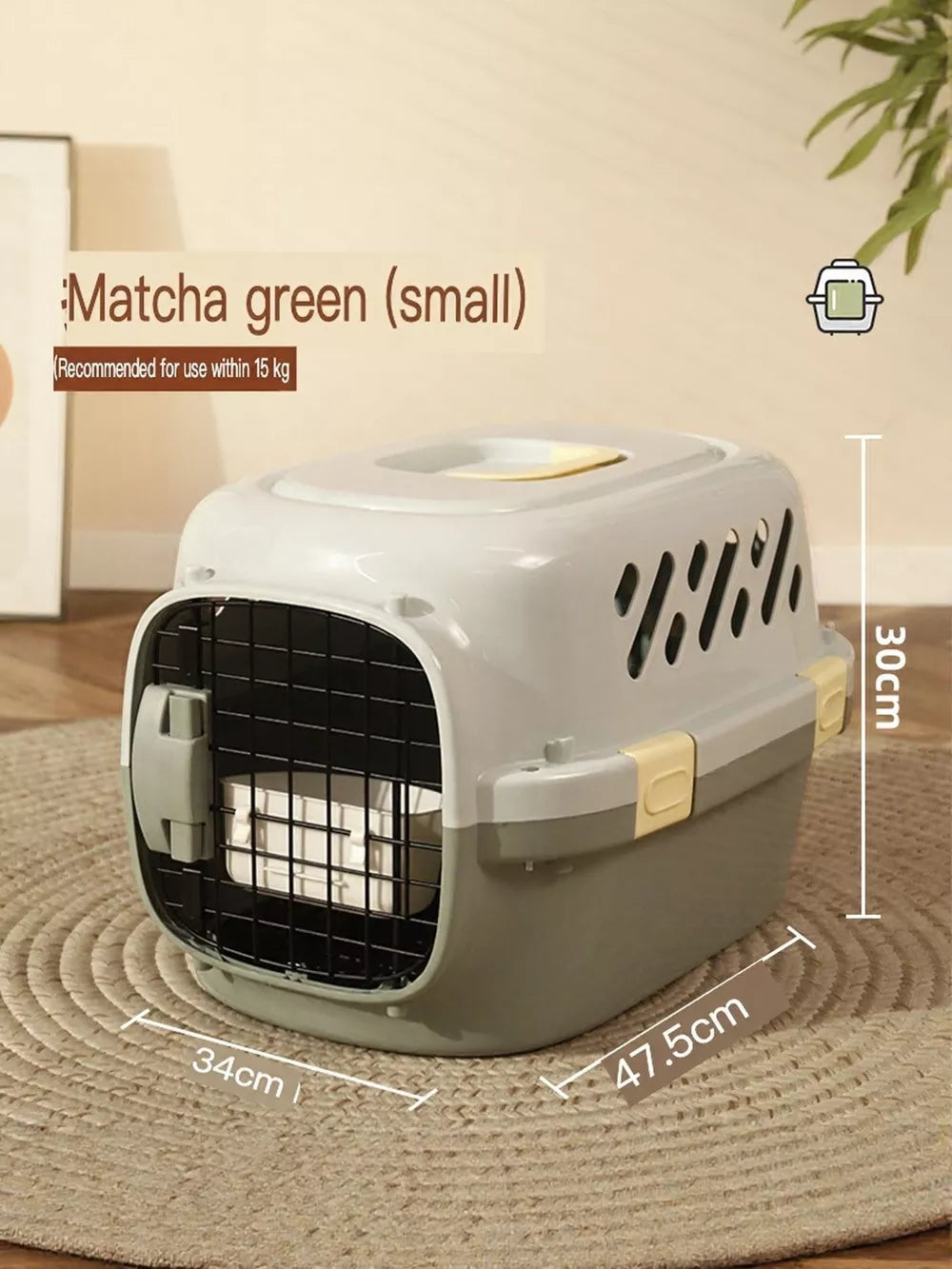 Portable Pet Carrier – Lightweight Medium Travel Bag for Cats & Small Dogs