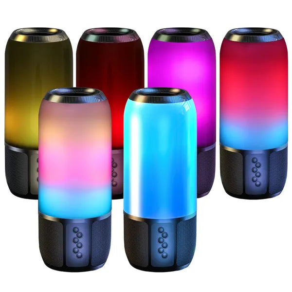 Portable Bluetooth Speaker with LED Lights - Wireless Stereo Sound for Parties, Travel & Outdoor Adventures