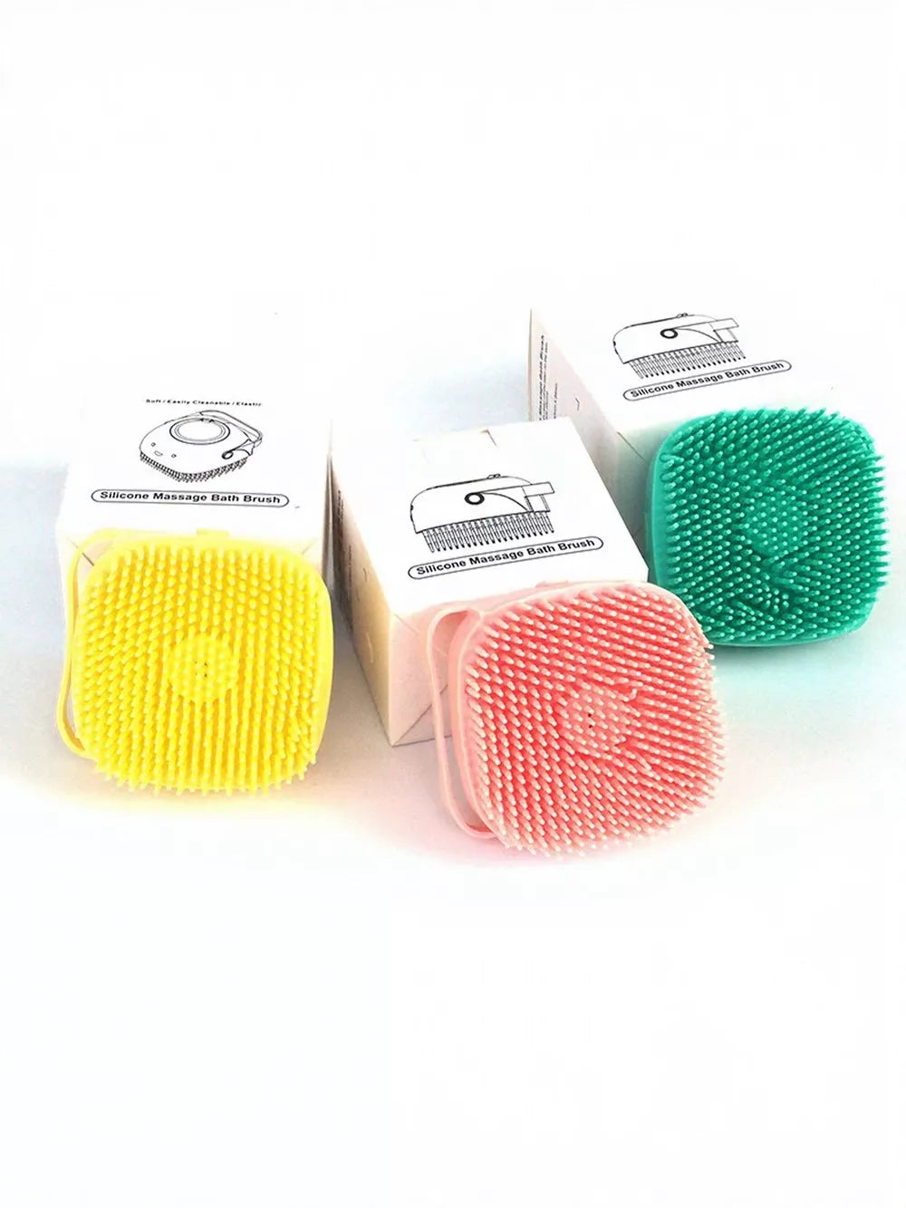Silicone Pet Bath Brush & Grooming Massager – Dogs & Cats