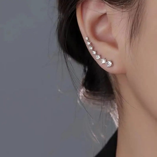 Elegant Flowing Luster Drop Earrings - Lightweight Statement Jewelry for Women
