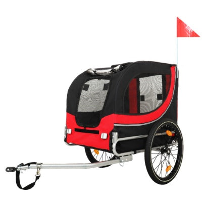 Large Dog Bike Trailer – 120 LB Capacity | All-Terrain Steel Frame Pet Carrier
