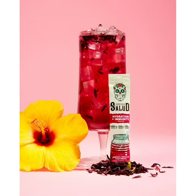 Taste Salud Hydration & Immunity Drink Mix – Jamaica Hibiscus Flavor, 1.27 oz