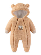Baby Bunny Hooded Fleece One-Piece – Cozy Infant Romper