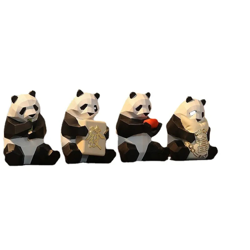 Cute Bear Desk Ornament – Cartoon Animal Figurine with Gift Box | 4 Styles