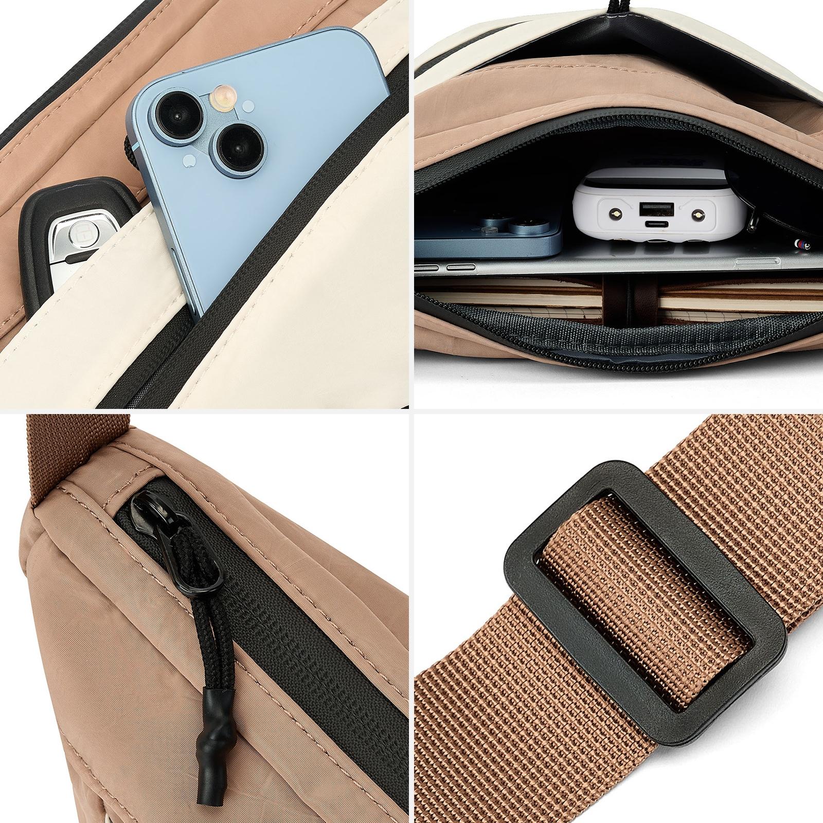 Large Capacity Crossbody Shoulder Bag - Versatile Everyday Purse for Work, School & Travel