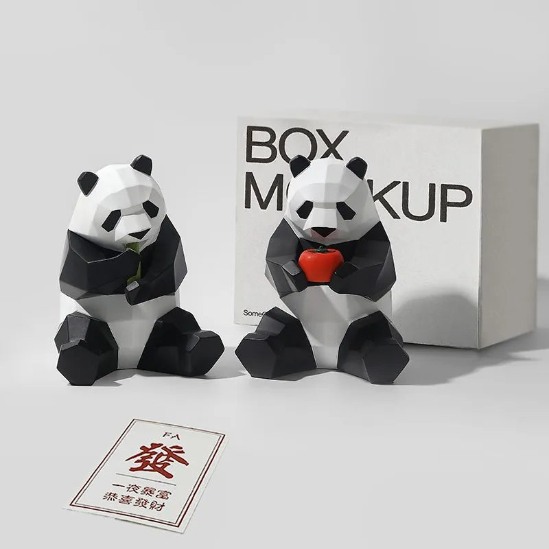 Cute Bear Desk Ornament – Cartoon Animal Figurine with Gift Box | 4 Styles