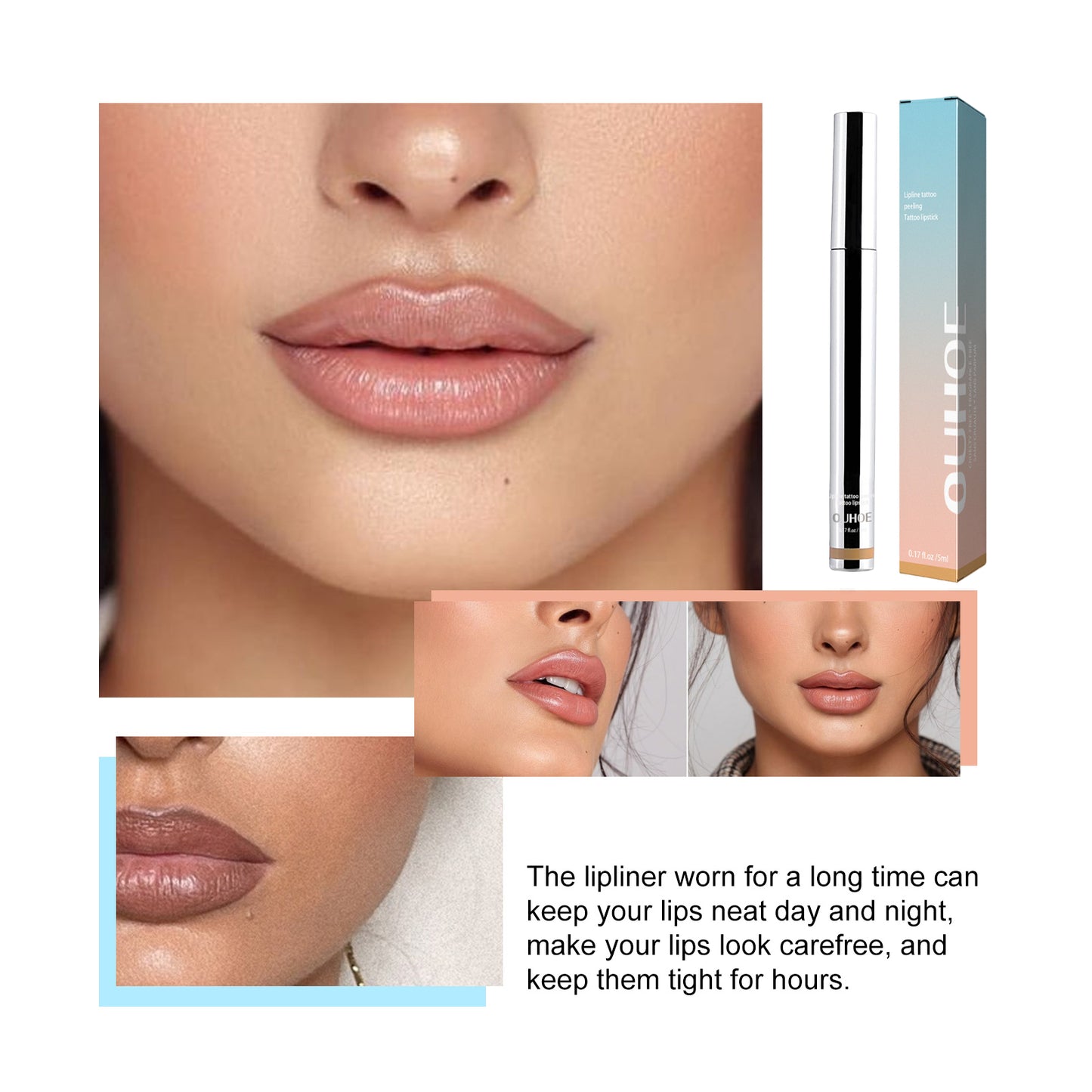 Peel-Off Lip Liner - Long-Lasting Plumping Lip Definer