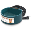 Heated Pet Water Bowl - 74oz Thermostat Controlled, Anti-Freeze for Dogs & Cats