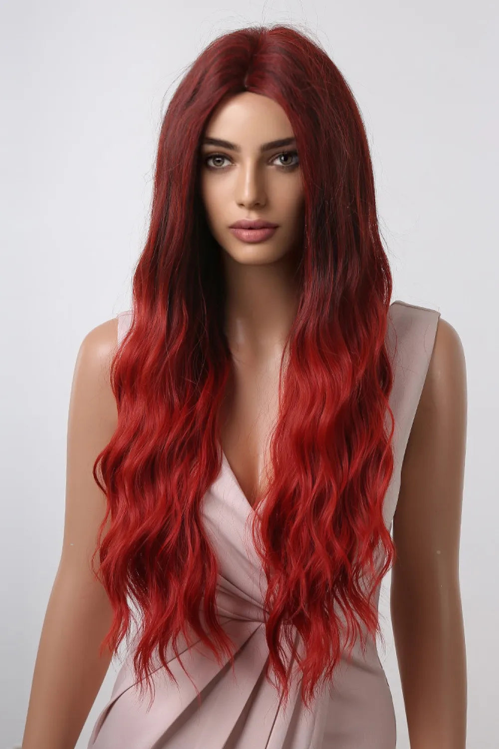27" Long Wave Synthetic Wig – 13x1 Lace Full-Machine Made | Heat Safe