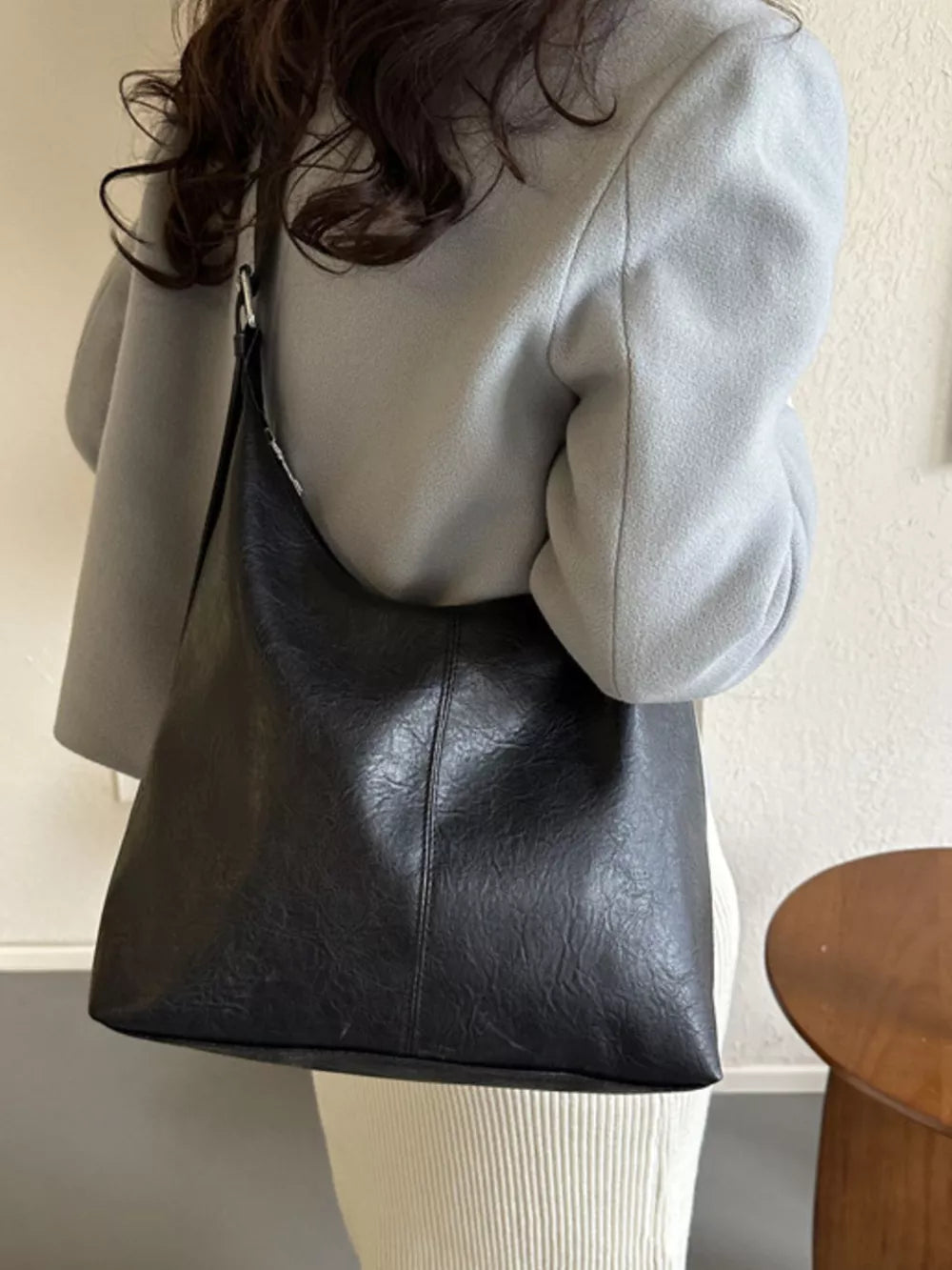 PU Leather Crossbody Bag – Large Shoulder Bag for Women