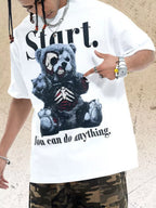 Men's Graphic Oversized T-Shirt – Cotton Blend Streetwear Tee
