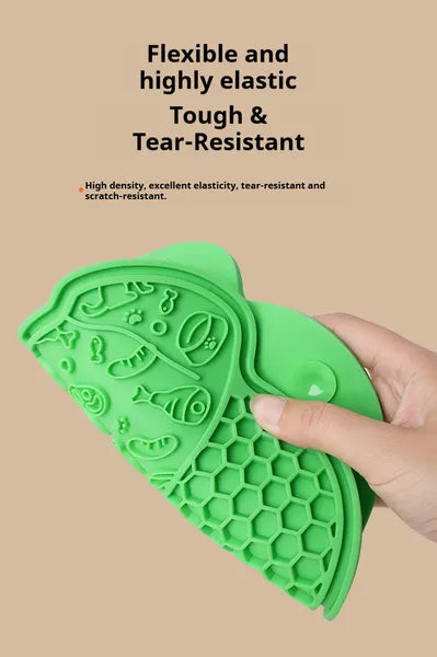 Slow Feeder Lick Mat for Dogs & Cats – Suction Cup Silicone Mat