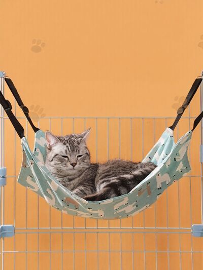 Hanging Pet Hammock with Adjustable Straps – Cozy Perch for Cats & Small Pets