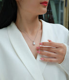 Moissanite Pendant Necklace | 1 Carat Oval Cut | S925 Sterling Silver