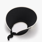 Women's Bow Sun Hat – Ice Silk Wide Brim, Adjustable & Packable