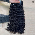 100% Virgin Indian Human Hair Bundle Extensions | Deep Wave, Body Wave, Straight, Water Wave & Jerry Curl | 100g
