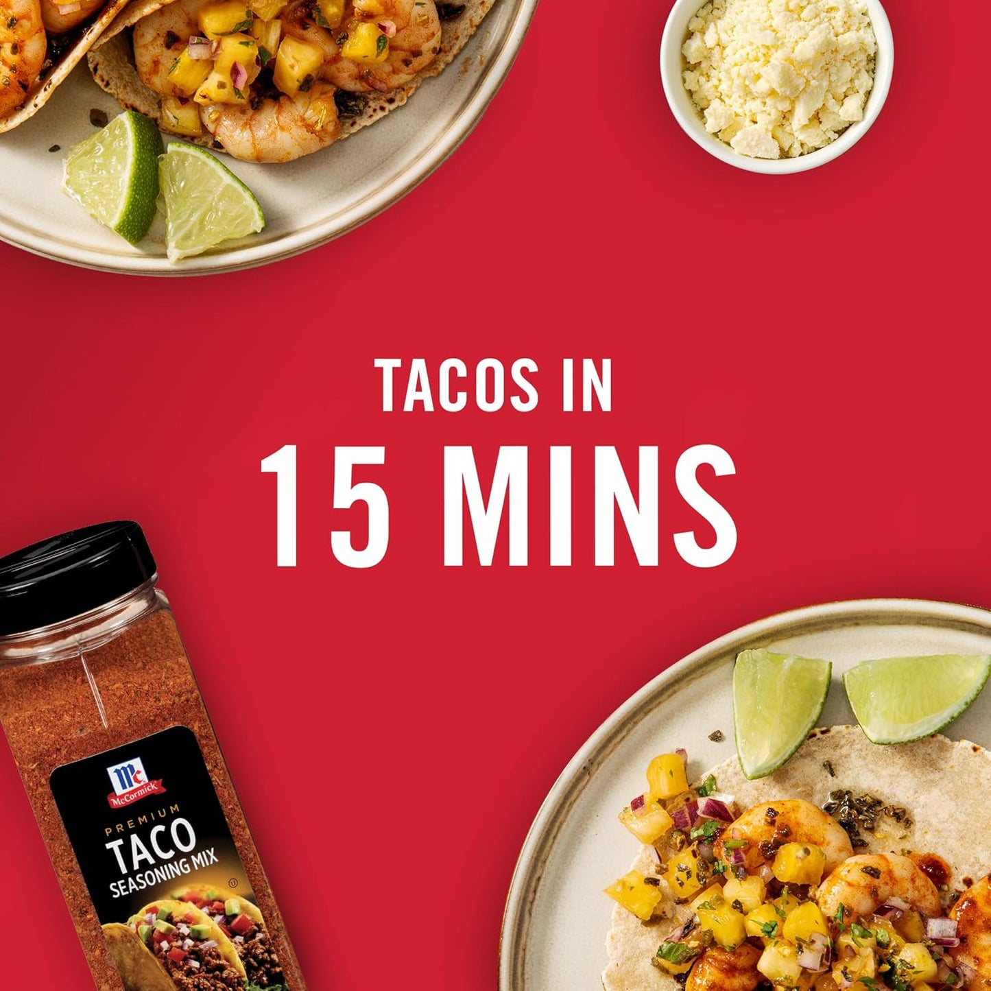 McCormick Premium Taco Seasoning Mix, 24 oz – Bulk Pantry Size