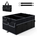 Car Trunk Organizer – 13 Gallon | 3 Compartments, 6 Pockets, Non-Slip Base, Collapsible