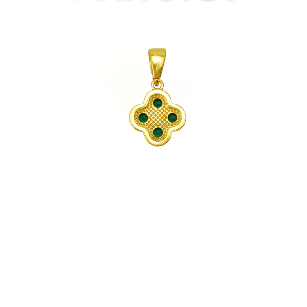 Lucky Four Leaf Clover Necklace | 24K Gold Plated Pendant & Adjustable Chain