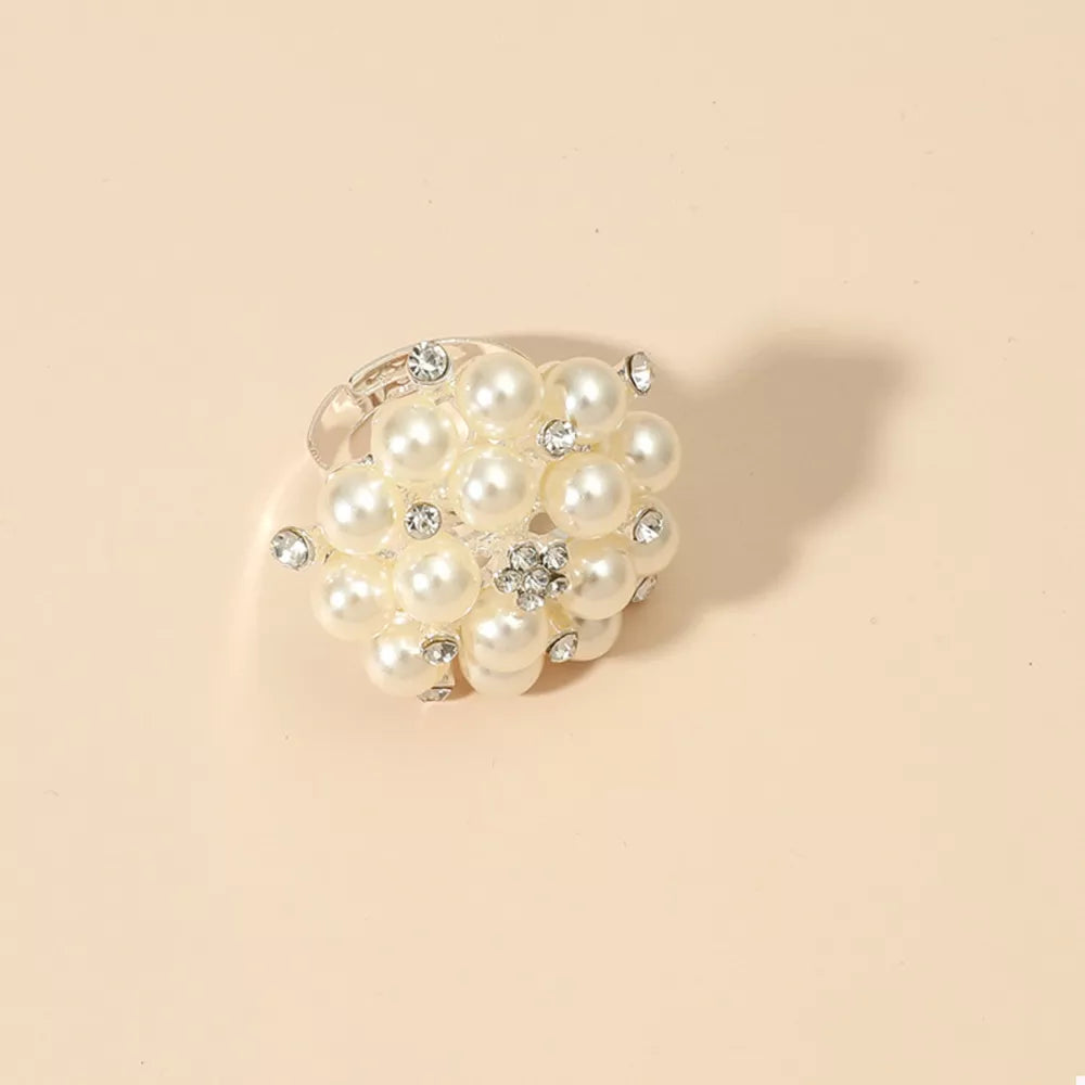 Pearl Cluster Ring | 18K Gold-Plated Statement Ring