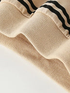 Children's Striped Bear Crew Neck Sweatshirt – 100% Cotton Kids Pullover