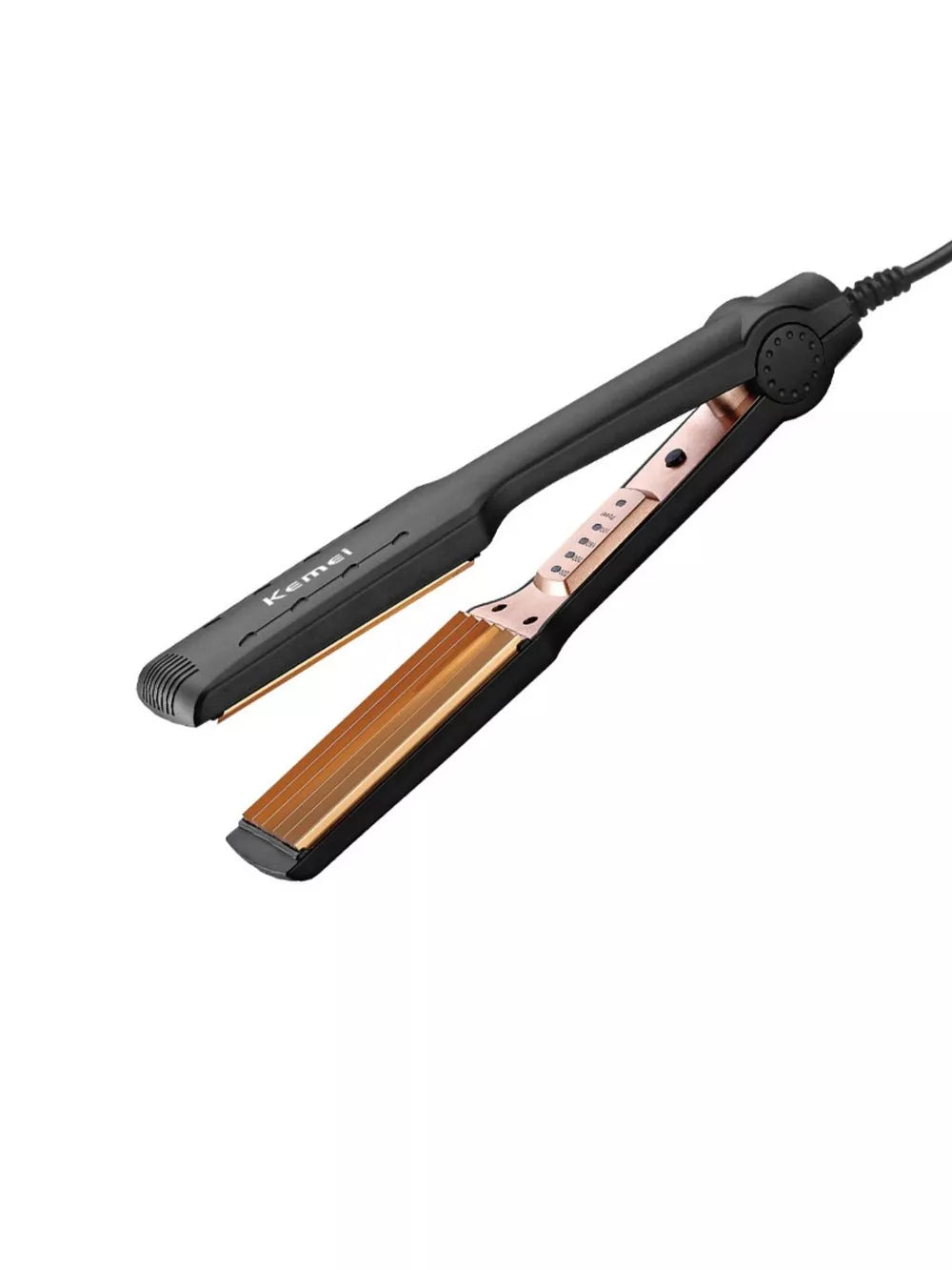 Portable 3-in-1 Hair Styler – Straightener, Water Wave Curler & Negative Ion Frizz Control