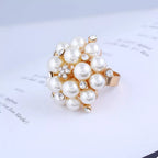 Pearl Cluster Ring | 18K Gold-Plated Statement Ring