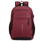 Large Capacity Laptop Backpack - Water-Resistant Oxford Cloth with Tablet Compartment