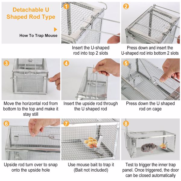 Humane Mouse Trap – Reusable Galvanized Steel Live Catch & Release | Indoor & Outdoor Use