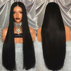 Lace Front Straight Wig | 150% Density | Heat Resistant Fiber | 14"–26"