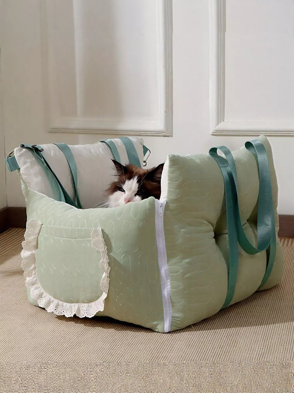 Pet Car Seat Booster Carrier – Secure & Cozy Travel Seat for Dogs & Cats