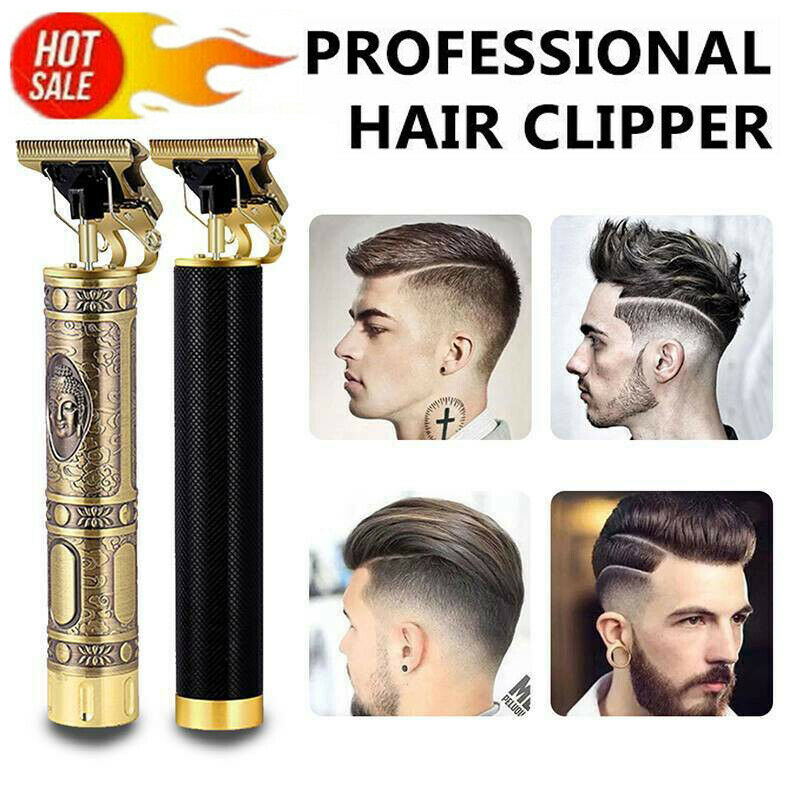 Professional Cordless Hair Clipper & Beard Trimmer - Zero Gap T-Blade for Precision Cuts