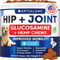 Hip & Joint Supplement for Dogs - Glucosamine Chondroitin MSM with Hemp Oil & Turmeric
