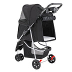 3-Wheel Pet Stroller for Dogs & Cats | Jogging Stroller with Storage