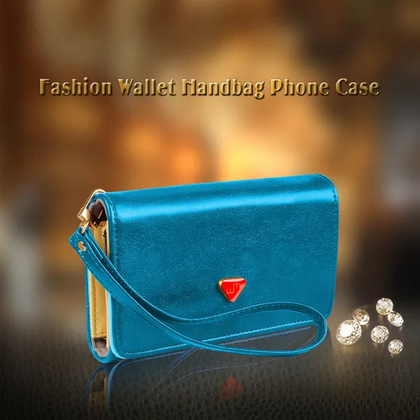 Women's RFID Blocking Wristlet Wallet - Compact Leather Clutch with Card Slots & Coin Pocket