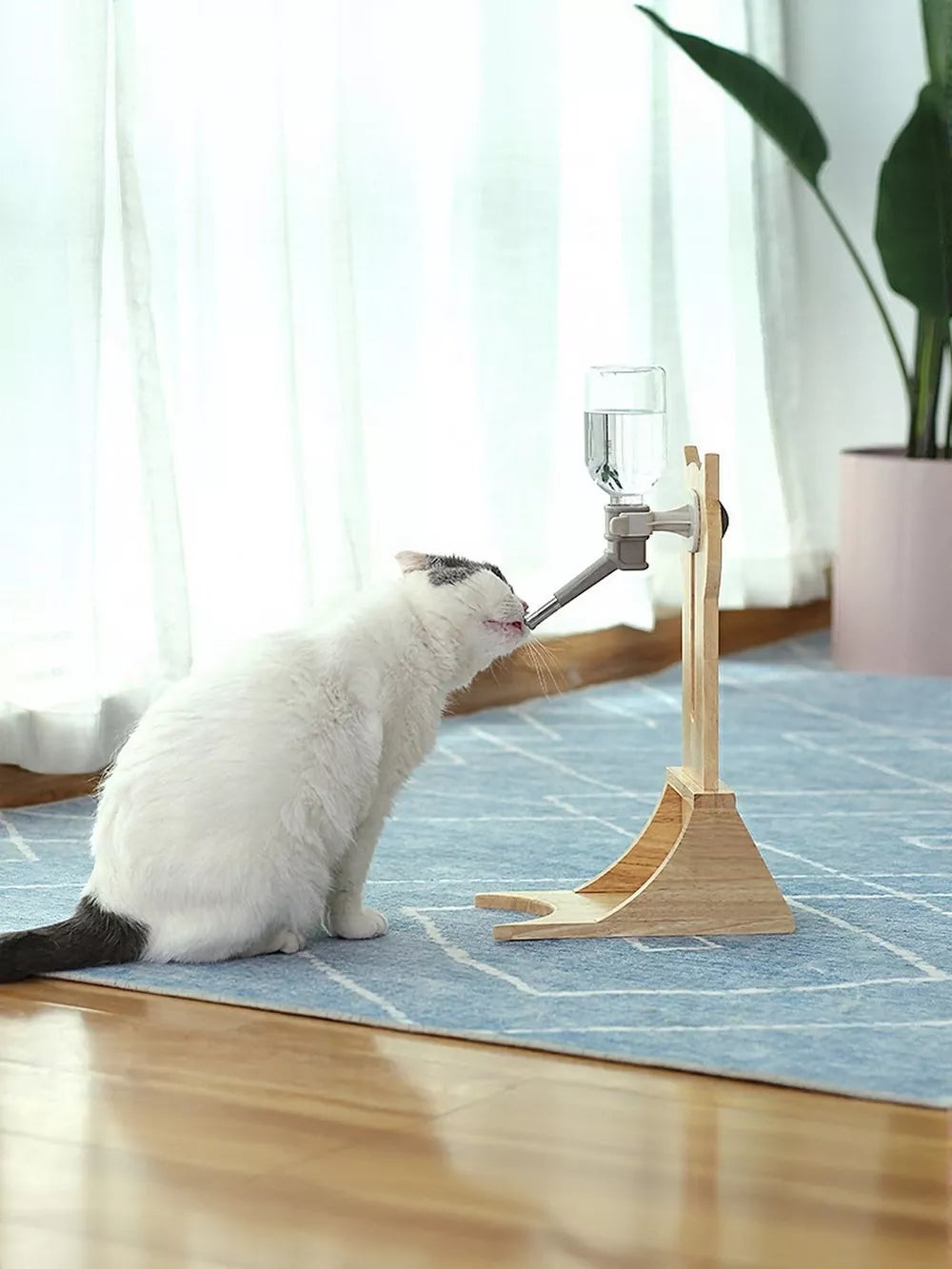 Wooden Pet Water Dispenser – Eco-Friendly No-Electric Hydration Station