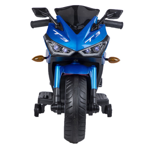 12V Kids Electric Motorcycle Ride-On Toy with Training Wheels - Ages 3-6