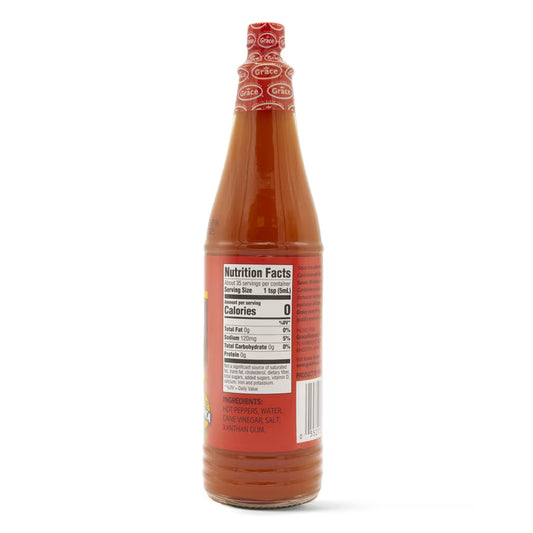 Grace Hot Pepper Sauce, 6 oz Bottle