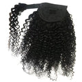 100% Human Hair Kinky Curly Ponytail Extension - Wrap Around | 8"-28"