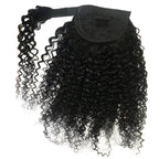 100% Human Hair Kinky Curly Ponytail Extension - Wrap Around | 8"-28"