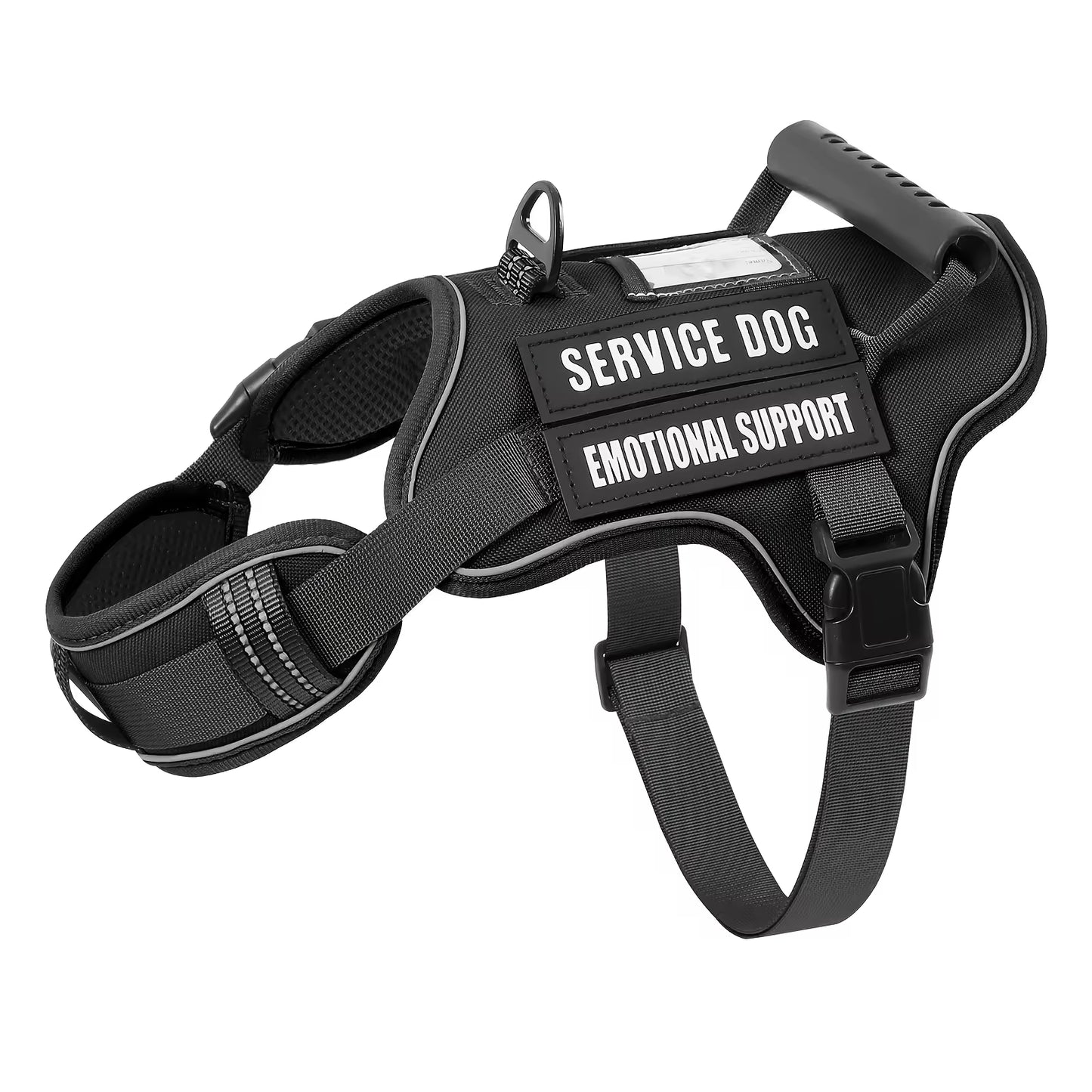No-Pull Tactical Dog Harness with Handle – Reflective, Adjustable Service Dog Vest for Training & Control