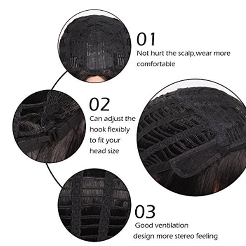 Women's Curly Wig - Natural Looking Heat Resistant Fiber