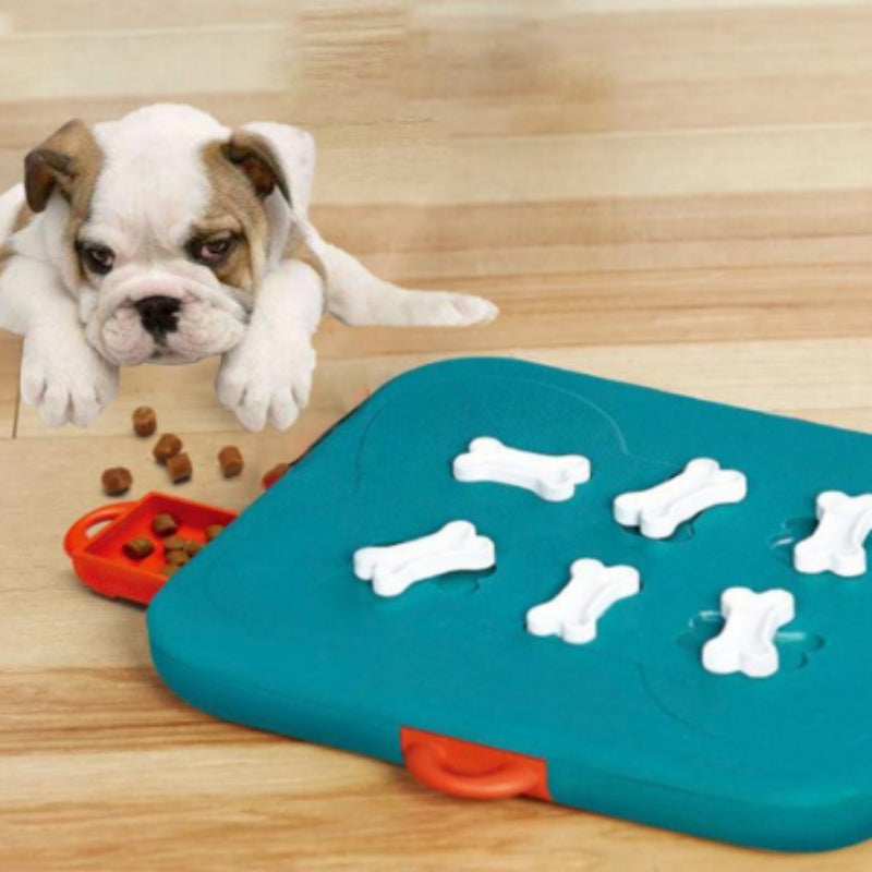 Interactive Dog Puzzle Feeder Toy - Slow Feed Casino Treasure Hunt Game for Mental Stimulation