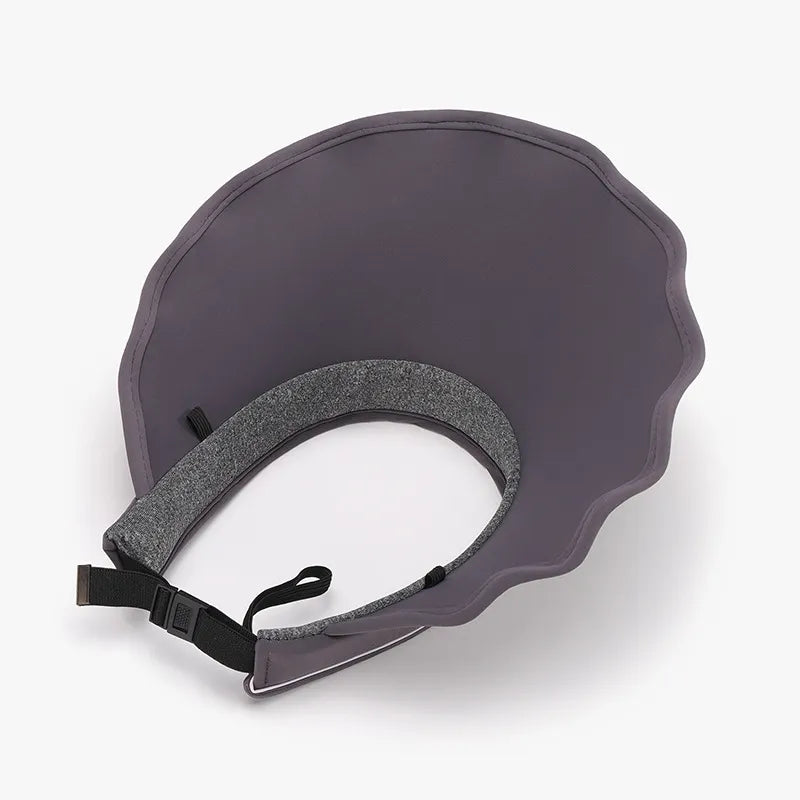 Women's Ice Silk Sun Hat – Extra Wide 5.3" Brim, PVC, Adjustable & Packable