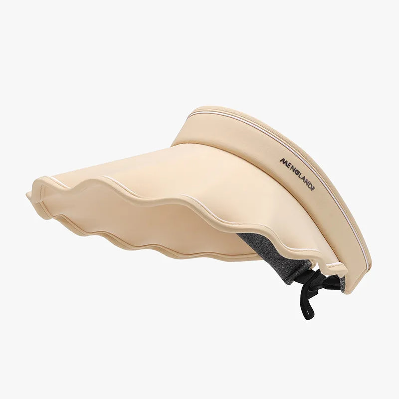 Women's Ice Silk Sun Hat – Extra Wide 5.3" Brim, PVC, Adjustable & Packable