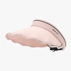 Women's Ice Silk Sun Hat – Extra Wide 5.3" Brim, PVC, Adjustable & Packable