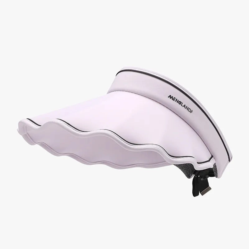 Women's Ice Silk Sun Hat – Extra Wide 5.3" Brim, PVC, Adjustable & Packable